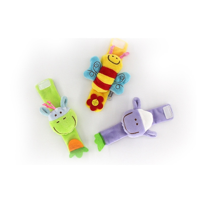 Baby Wrist Rattle Plush Wrist Strap